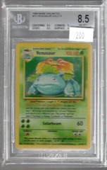 1999 Base Unlimited 15 Venusaur Holo R BGS 8.5